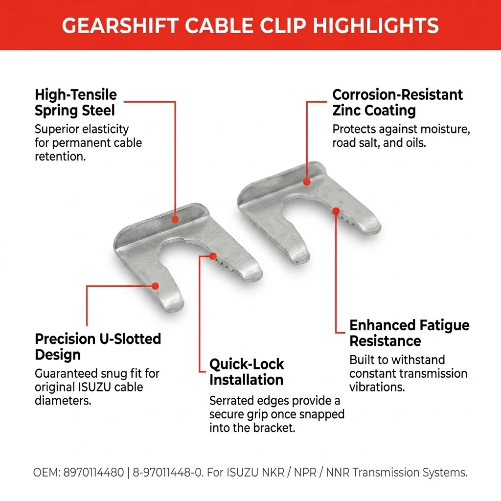 8970114480 8-97011448-0 Cable Clip For NKR NPR NNR